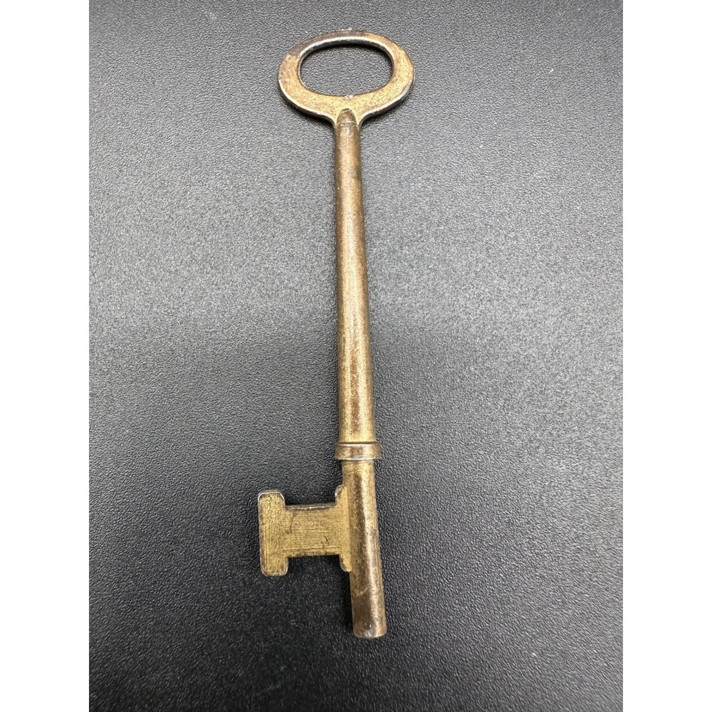 Vintage Skeleton Key Barrel Key Antique Brass Finish Door Hardware